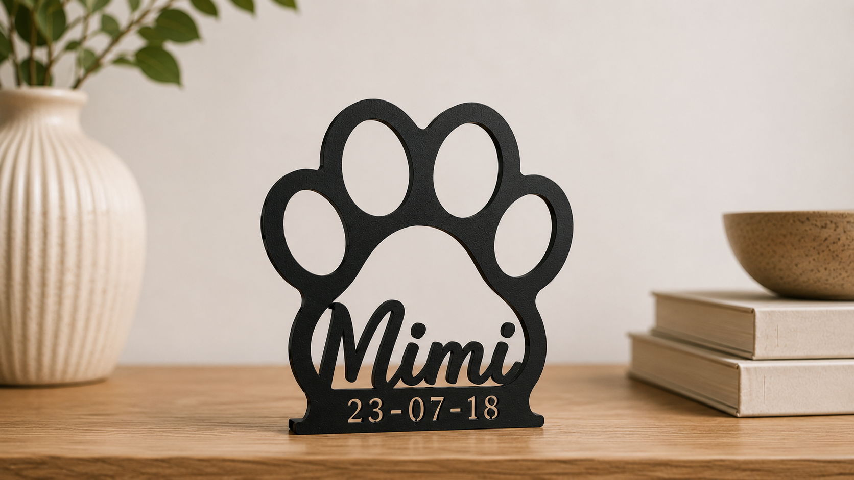 Gepersonaliseerde kattenpootje voor altijd